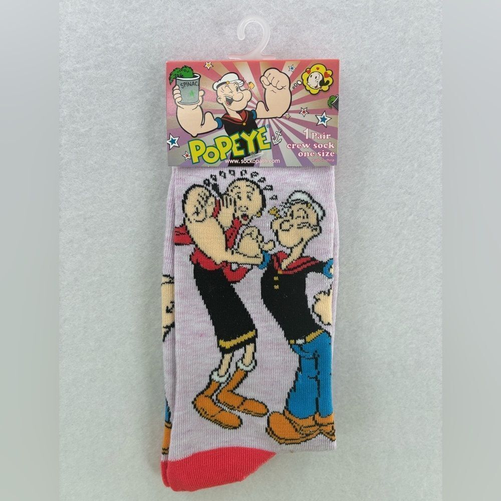 POPEYE Character Crew Socks Size Woman/Man